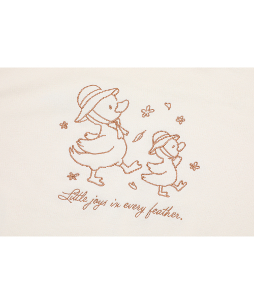 CPGN STUDIO（コンパーニョ）の「ダックステップ刺繍フードパーカークリーム（パーカー・レディース・その他・MEDIUM/LARGE）」の7枚目の写真
