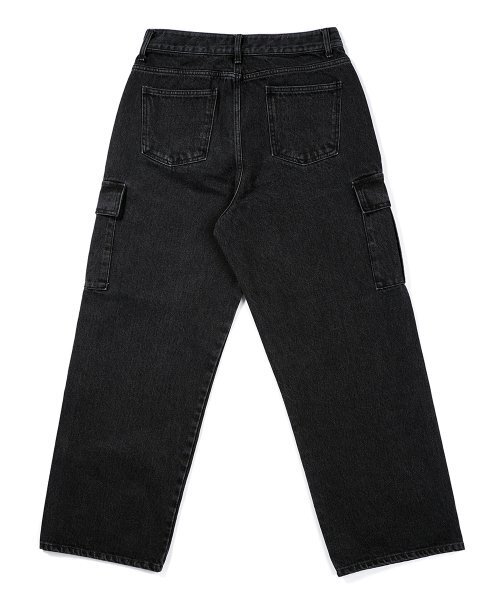 GAKKAI UNIONS(ガッカイユニオンズ)の「ワイドデニムカーゴパンツブラック(デニムパンツ・レディース・その他・SMALL/MEDIUM/LARGE)」の8枚目の写真
