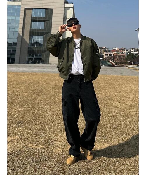 GAKKAI UNIONS(ガッカイユニオンズ)の「ワイドデニムカーゴパンツブラック(デニムパンツ・レディース・その他・SMALL/MEDIUM/LARGE)」の20枚目の写真
