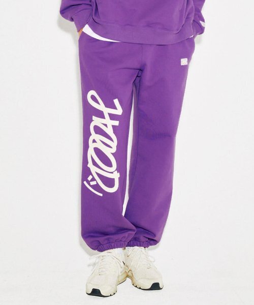HOODHOOD（フッドフッド）の「シグニチャーロゴスウェットパンツパープル（スウェットパンツ・メンズ・その他・MEDIUM/LARGE/X-LARGE）」の2枚目の写真