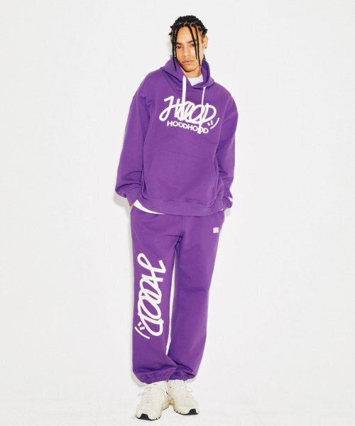 HOODHOOD（フッドフッド）の「シグニチャーロゴスウェットパンツパープル（スウェットパンツ・メンズ・その他・MEDIUM/LARGE/X-LARGE）」の3枚目の写真