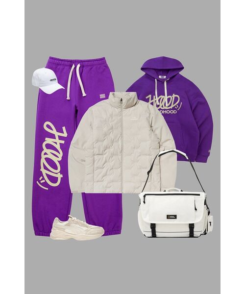 HOODHOOD（フッドフッド）の「シグニチャーロゴスウェットパンツパープル（スウェットパンツ・メンズ・その他・MEDIUM/LARGE/X-LARGE）」の9枚目の写真