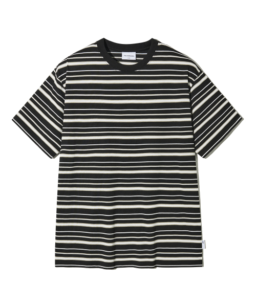 F.ILLUMINATE(フィルミネイト)の「モノラインストライプTシャツ-ブラック(Tシャツ/カットソー・レディース・その他・SMALL/MEDIUM/LARGE)」の1枚目の写真