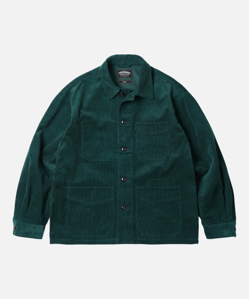 FRIZMWORKS(フリズムワークス)の「CORDUROY FRENCH WORK JACKET _ DARK GREEN(その他アウター・メンズ・その他・LARGE/X-LARGE/SMALL/MEDIUM)」の1枚目の写真