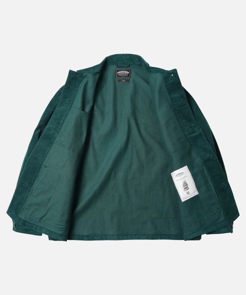 FRIZMWORKS(フリズムワークス)の「CORDUROY FRENCH WORK JACKET _ DARK GREEN(その他アウター・メンズ・その他・LARGE/X-LARGE/SMALL/MEDIUM)」の2枚目の写真