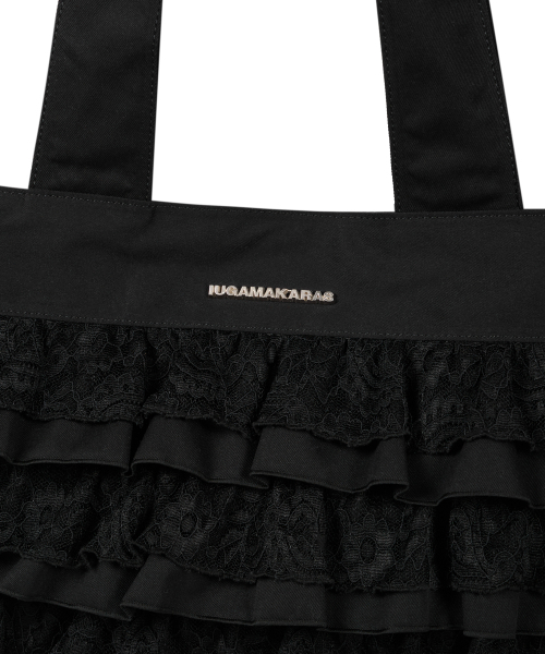 IUGAMAKARAS(イウガマカラス)の「Frilled Shopper Bag (Black)(ショルダーバッグ・レディース・その他・FREE)」の14枚目の写真