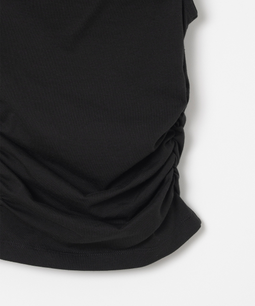 MILLO WOMEN（ミロウーマン）の「アシンメトリックシャーリングトップ [ブラック]（Tシャツ/カットソー・レディース・その他・SMALL/MEDIUM）」の5枚目の写真