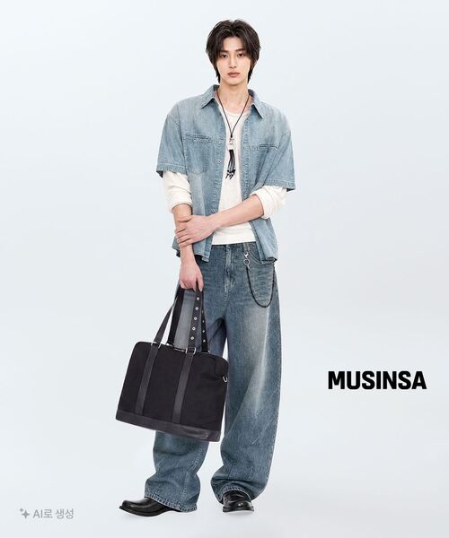 MUSINSA STANDARD（ムシンサスタンダード）の「リラックスドライトウェイトCRスcoopネック長袖Tシャツ[クリーム]（Tシャツ/カットソー・メンズ・その他・SMALL/MEDIUM/LARGE/X-LARGE/XX-LARGE/XXX-LARGE）」の6枚目の写真