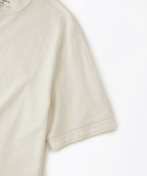 OUTSTANDING（アウトスタンディング）の「[2PACK] HENLEY NECK HALF SLEEVE TEE_OFF WHITE/BLACK（Tシャツ/カットソー・レディース・その他・SMALL/LARGE/MEDIUM）」の3枚目の写真
