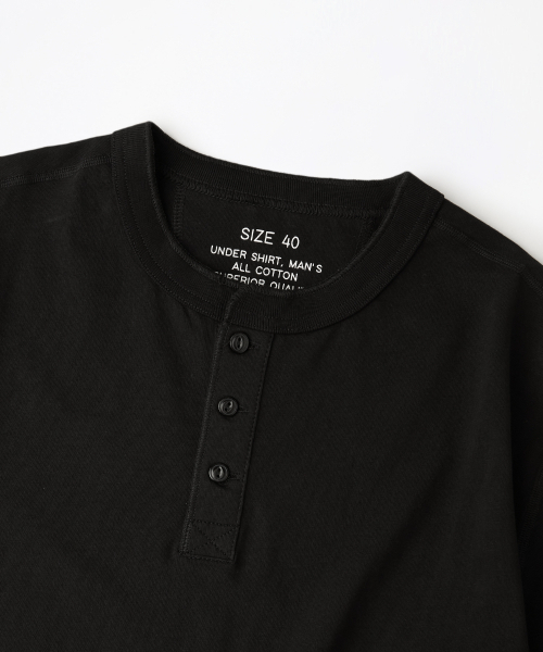 OUTSTANDING（アウトスタンディング）の「[2PACK] HENLEY NECK HALF SLEEVE TEE_OFF WHITE/BLACK（Tシャツ/カットソー・レディース・その他・SMALL/LARGE/MEDIUM）」の8枚目の写真