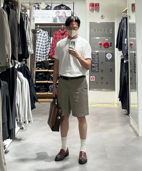 OUTSTANDING（アウトスタンディング）の「[2PACK] HENLEY NECK HALF SLEEVE TEE_OFF WHITE/BLACK（Tシャツ/カットソー・レディース・その他・SMALL/LARGE/MEDIUM）」の16枚目の写真