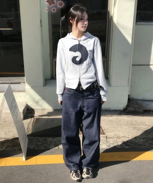 SLOWACID（スローアシッド）の「バックロゴデニムパンツ[インディゴ]（デニムパンツ・レディース・その他・SMALL/MEDIUM/LARGE）」の19枚目の写真
