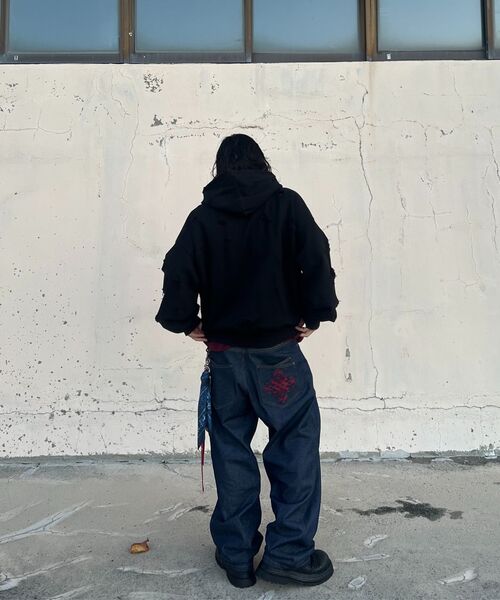SLOWACID（スローアシッド）の「バックロゴデニムパンツ[インディゴ]（デニムパンツ・レディース・その他・SMALL/MEDIUM/LARGE）」の9枚目の写真