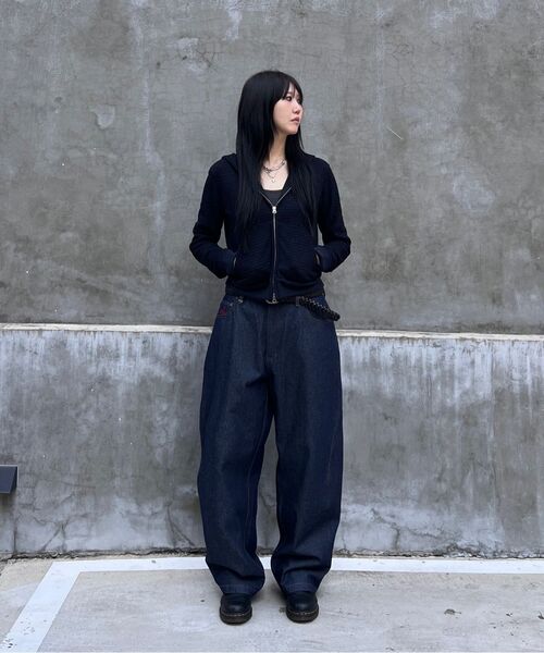 SLOWACID（スローアシッド）の「バックロゴデニムパンツ[インディゴ]（デニムパンツ・レディース・その他・SMALL/MEDIUM/LARGE）」の11枚目の写真