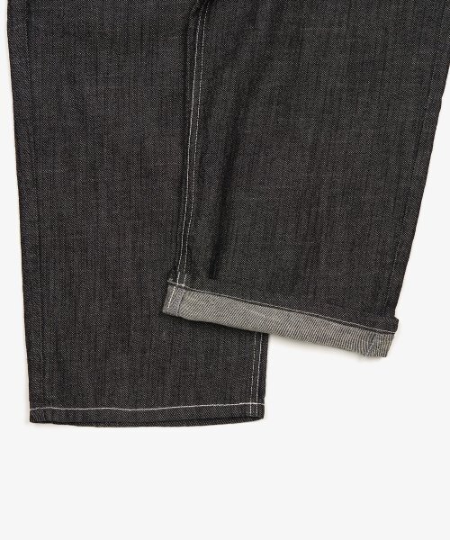 TOFFEE(トフィー)の「ナチュラルリネンデニムワイドパンツ (WASHED BLACK)(デニムパンツ・メンズ・その他・SMALL/MEDIUM/LARGE/X-LARGE)」の16枚目の写真