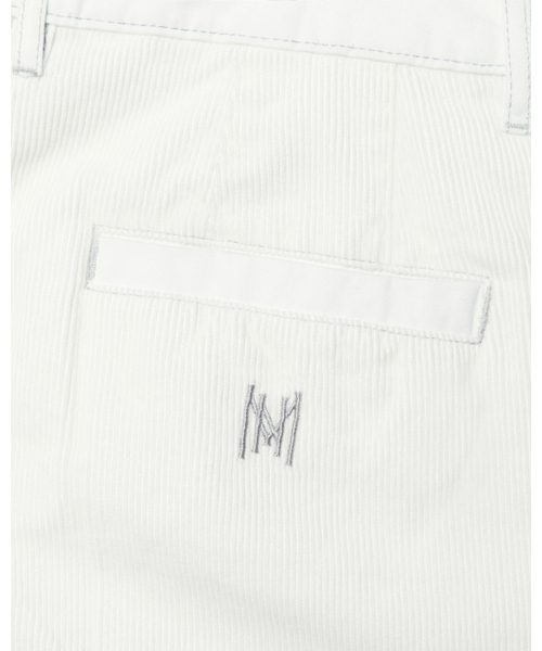 NOMANUAL(NOMANUAL)の「HALF & HALF CORDUROY PANTS - WHITE(その他パンツ・レディース・その他・LARGE/SMALL/MEDIUM)」の6枚目の写真