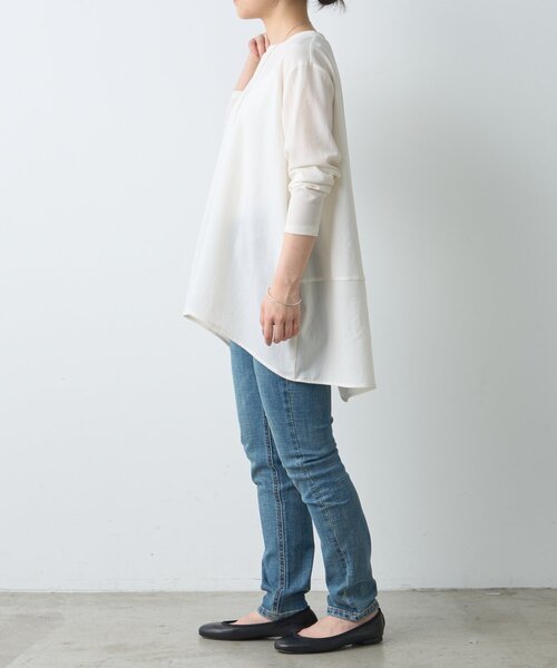 わかばりあさん　専用 【新品】ビアズリー 後ろドレープTブラウス 後ろドレープTブラウス（シャツ/ブラウス）｜BEARDSLEY（ビアズリー