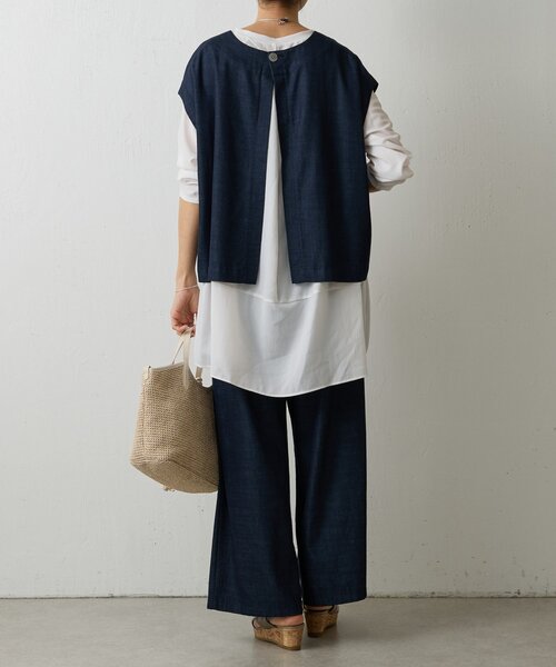 BEARDSLEY（ビアズリー）の「後ろドレープTブラウス（シャツ/ブラウス・レディース・ホワイト・1/0）」の16枚目の写真