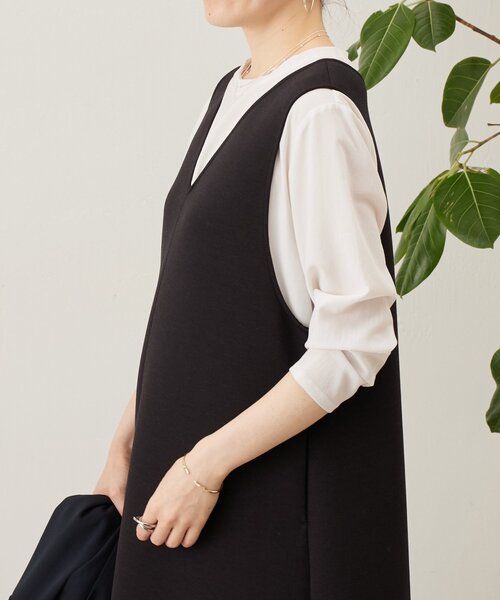 BEARDSLEY（ビアズリー）の「後ろドレープTブラウス（シャツ/ブラウス・レディース・ホワイト・1/0）」の10枚目の写真