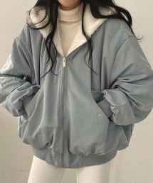 Vipoa（ヴィポア）の「リバーシブルフードジャケット（ブルゾン）」