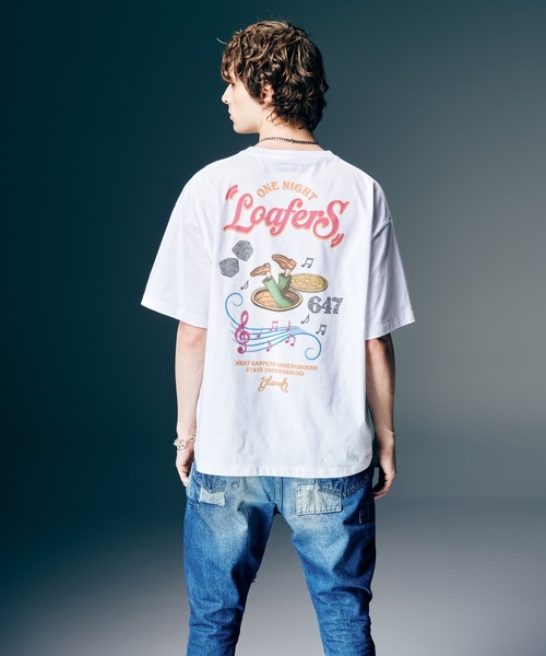 glamb(グラム)の「Loafers Gig T-Shirt / ローファーズギグTシャツ(Tシャツ/カットソー・メンズ・ホワイト/ブラック・S/M/L)」の10枚目の写真