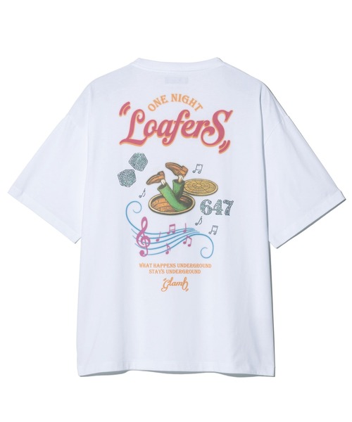 glamb(グラム)の「Loafers Gig T-Shirt / ローファーズギグTシャツ(Tシャツ/カットソー・メンズ・ホワイト/ブラック・S/M/L)」の4枚目の写真