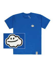 GRAVER（グレーバー）の「[UNISEX] CLOUD SMILE EMBROIDERED WHITE CLIP SHORT SLEEVE T-SHIRT_COBALT BLUE（Tシャツ/カットソー）」