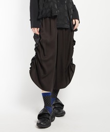 gomme（ゴム）の「ツイルフリルパンツ（その他パンツ）」