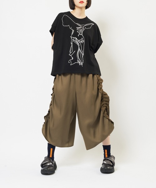 ツイルフリルパンツ（その他パンツ）｜gomme（ゴム）のファッション