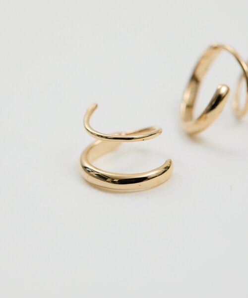 GALLARDAGALANTE(ガリャルダガランテ)の「【2.718】スパイラルフープピアス(ピアス(両耳用)・レディース・ゴールド・FREE)」の4枚目の写真