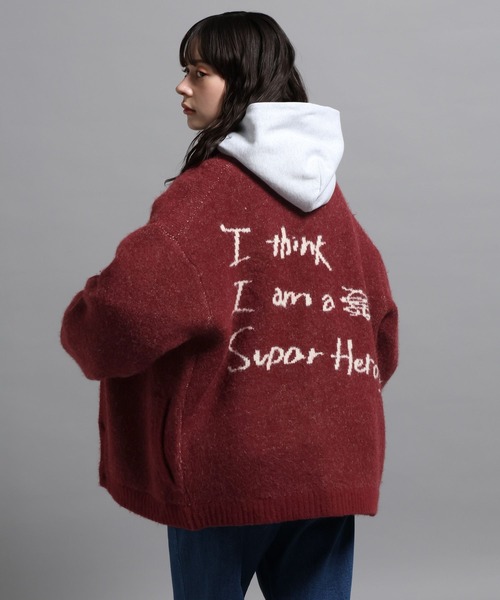 GEORGE'S（ジョージズ）の「ラクガキモチーフカーディガン（カーディガン/ボレロ・メンズ・ネイビー/グリーン/レッド・MEDIUM/LARGE）」の11枚目の写真