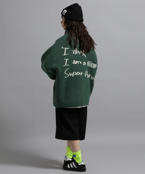 GEORGE'S（ジョージズ）の「ラクガキモチーフカーディガン（カーディガン/ボレロ・メンズ・ネイビー/グリーン/レッド・MEDIUM/LARGE）」の18枚目の写真