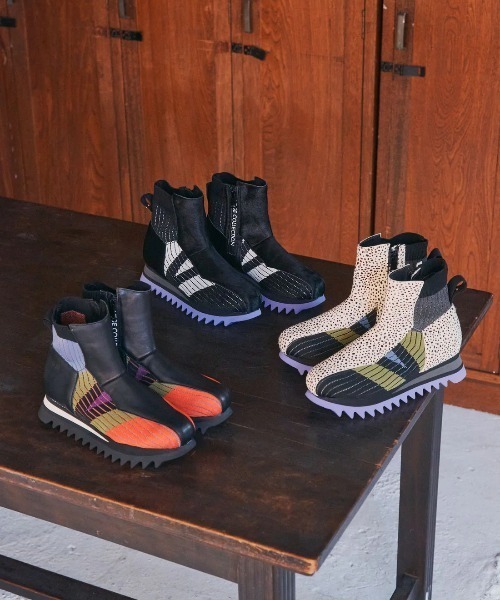 VEGE（ベジ）の「VEGE Hexagon（ブーツ・レディース・ブラック系その他/ブラック/アイボリー・36/37/38/39）」の14枚目の写真