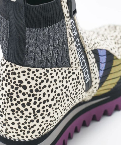 VEGE（ベジ）の「VEGE Hexagon（ブーツ・レディース・ブラック系その他/ブラック/アイボリー・36/37/38/39）」の7枚目の写真