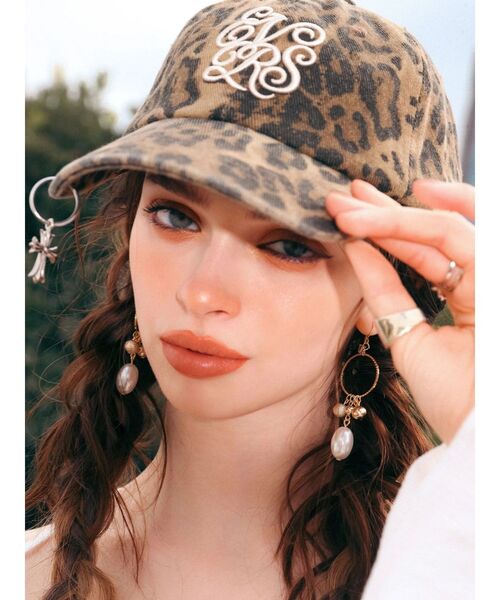 EVRIS（エヴリス）の「EVRISオリジナルロゴCAP（キャップ・レディース・カーキ/アイボリー/ブラウン・FREE）」の9枚目の写真