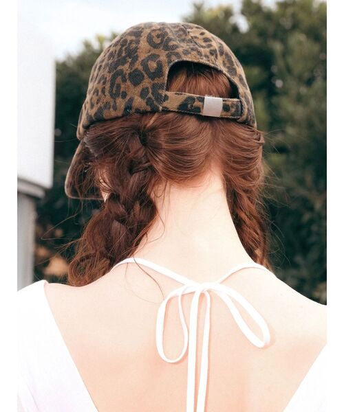 EVRIS（エヴリス）の「EVRISオリジナルロゴCAP（キャップ・レディース・カーキ/アイボリー/ブラウン・FREE）」の7枚目の写真