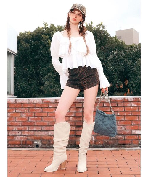 EVRIS（エヴリス）の「EVRISオリジナルロゴCAP（キャップ・レディース・カーキ/アイボリー/ブラウン・FREE）」の18枚目の写真