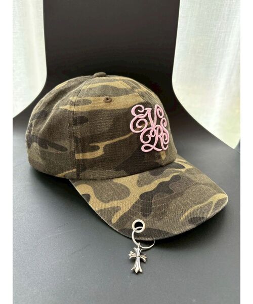 EVRIS（エヴリス）の「EVRISオリジナルロゴCAP（キャップ・レディース・カーキ/アイボリー/ブラウン・FREE）」の4枚目の写真