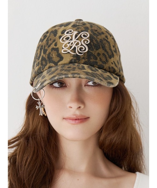 EVRIS(エヴリス)の「EVRISオリジナルロゴCAP(キャップ・レディース・カーキ/アイボリー/ブラウン・FREE)」の14枚目の写真