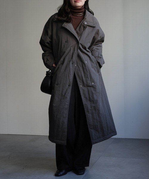 セール】中綿ロングチェスターコート（ダウンジャケット/コート）｜ap