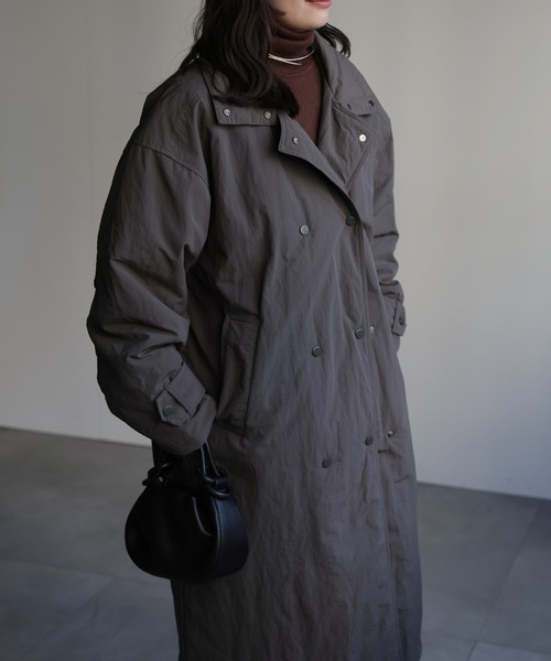 セール】中綿ロングチェスターコート（ダウンジャケット/コート）｜ap