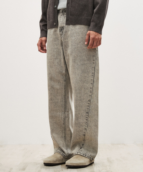 SUARE(スアレ)の「カーブドコスモウォッシングパンツアイアンスモーク(その他パンツ・メンズ・グレー系・MEDIUM/LARGE/X-LARGE)」の2枚目の写真