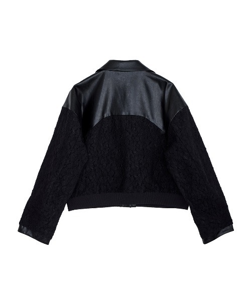 AMERI テーラードジャケット ブラック S JENNY CURVE DOCKING BLOUSON（テーラードジャケット）｜Ameri（アメリ