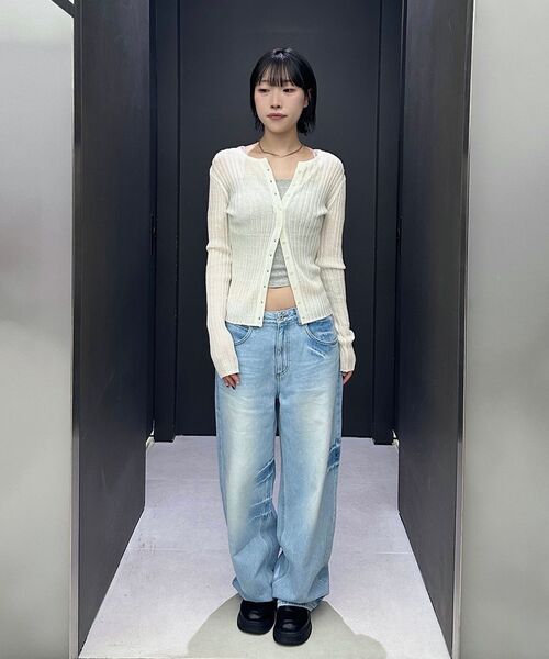 INSILENCE WOMEN(インサイレンスウーマン)の「ドミンゴウォッシュドデニム グレー(デニムパンツ・レディース・その他・MEDIUM/LARGE)」の14枚目の写真