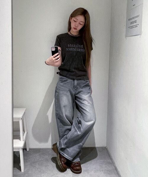 INSILENCE WOMEN(インサイレンスウーマン)の「ドミンゴウォッシュドデニム グレー(デニムパンツ・レディース・その他・MEDIUM/LARGE)」の5枚目の写真