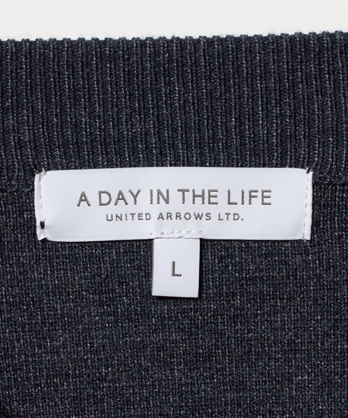 A DAY IN THE LIFE UNITED ARROWS(アデイインザライフユナイテッドアローズ)の「ハイゲージ ミラノリブ メランジニット-ウォッシャブル-<A DAY IN THE LIFE>(ニット/セーター・メンズ・ネイビー/ダークグレー/ブラック・S/M/L)」の14枚目の写真