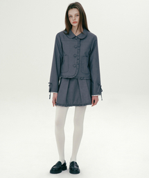 PLUMP FRILL SKIRT (GREY)