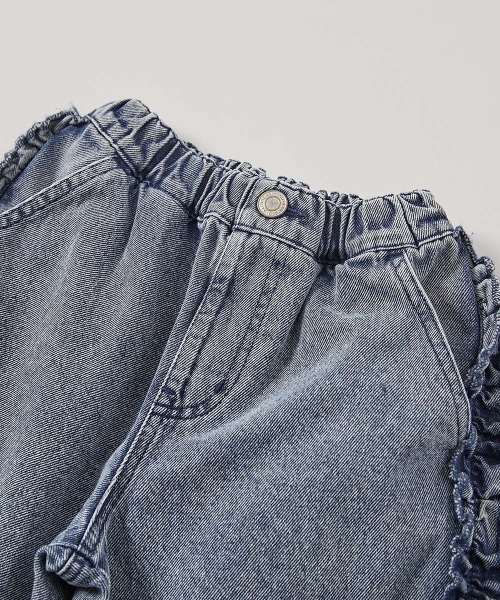 devirock(デビロック)の「サイドフリル デニムパンツ(デニムパンツ・キッズ・グレー系/ブルー系・100cm/110cm/120cm/130cm/140cm/150cm/160cm)」の6枚目の写真