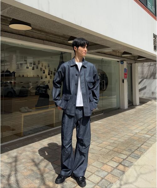 HORLISUN(ホーリーサン)の「Keystone Chambray Cargo Pants Dark Navy(その他パンツ・レディース・その他・MEDIUM/LARGE/SMALL)」の3枚目の写真