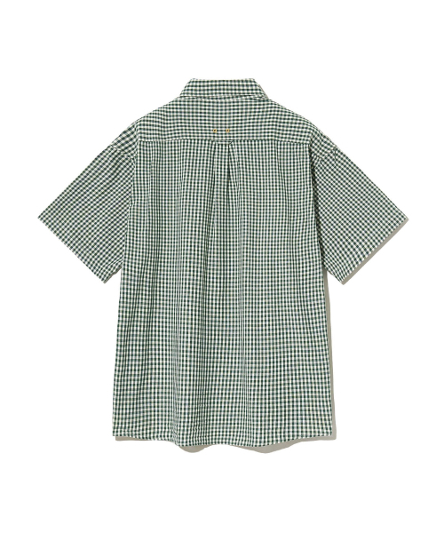 Diamond Layla（ダイアモンドレイラ）の「Gingham Check 1/2 shirt S143  Green（シャツ/ブラウス・レディース・その他・LARGE/MEDIUM/SMALL/X-LARGE）」の2枚目の写真